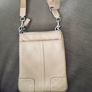 Tan  Coach crossbody -